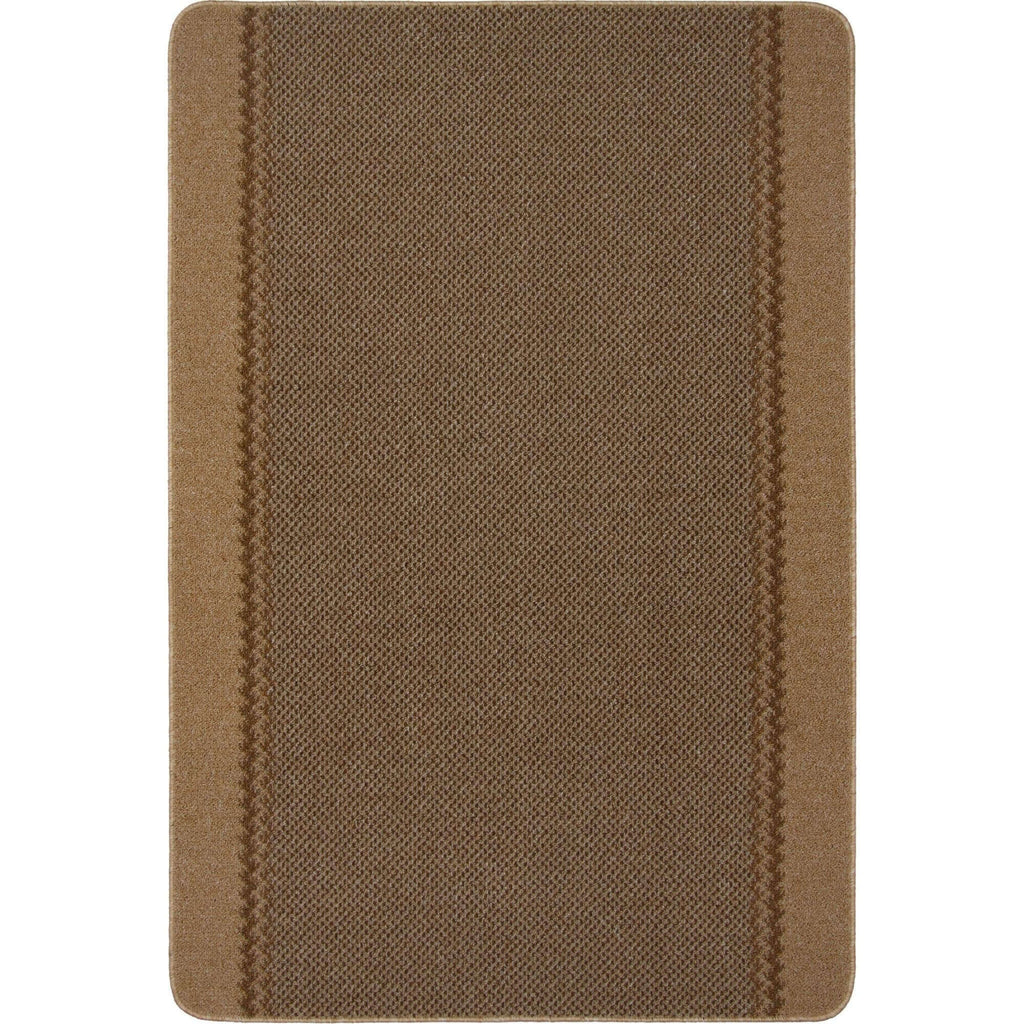 Washable Bordered Beige Modern Rug