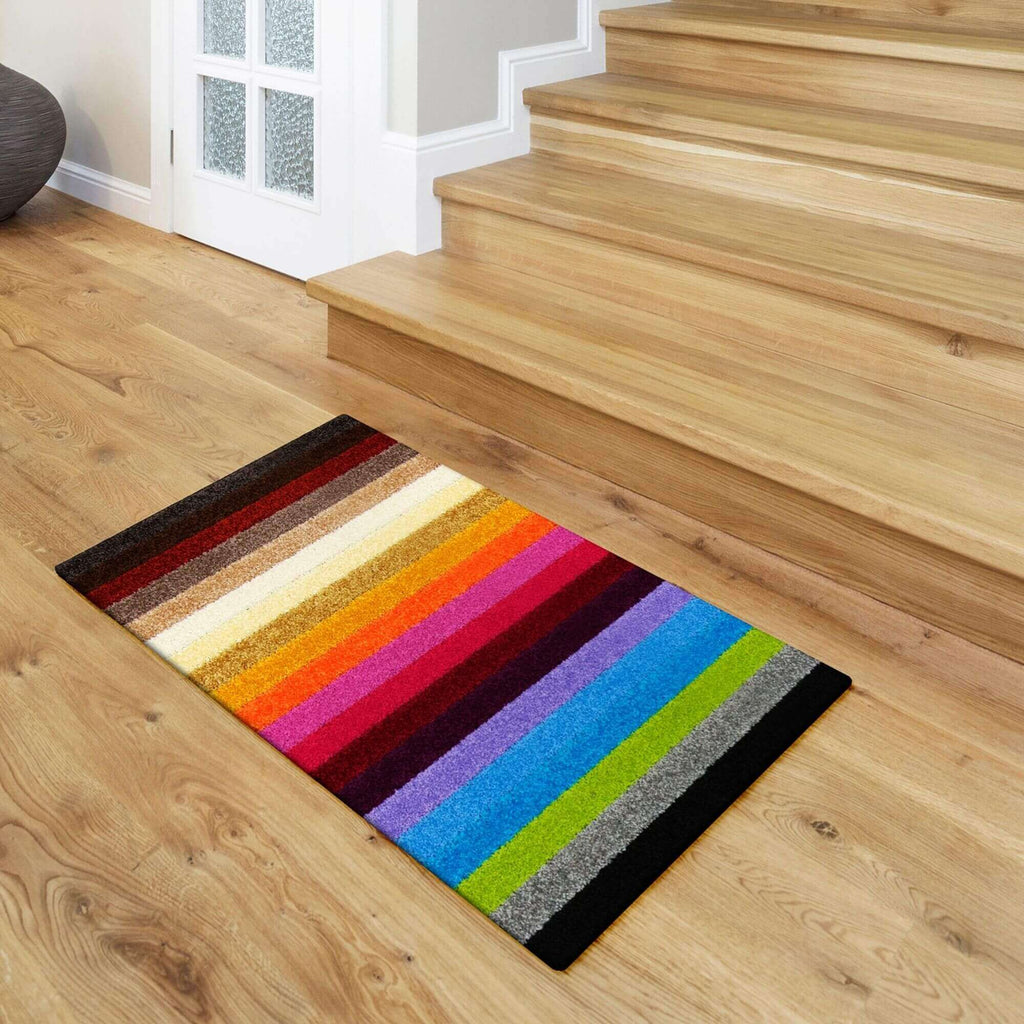 Alya Striped Multicolour Rug