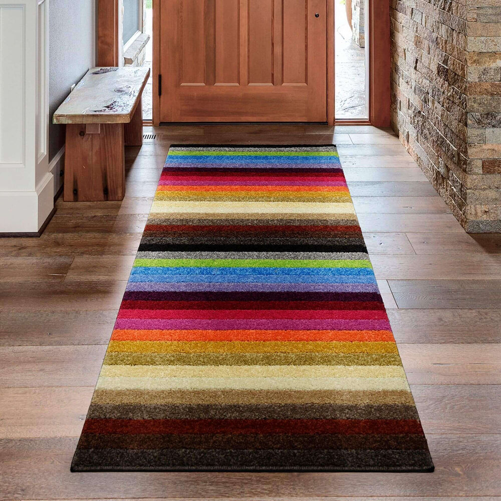 Alya Striped Multicolour Rug