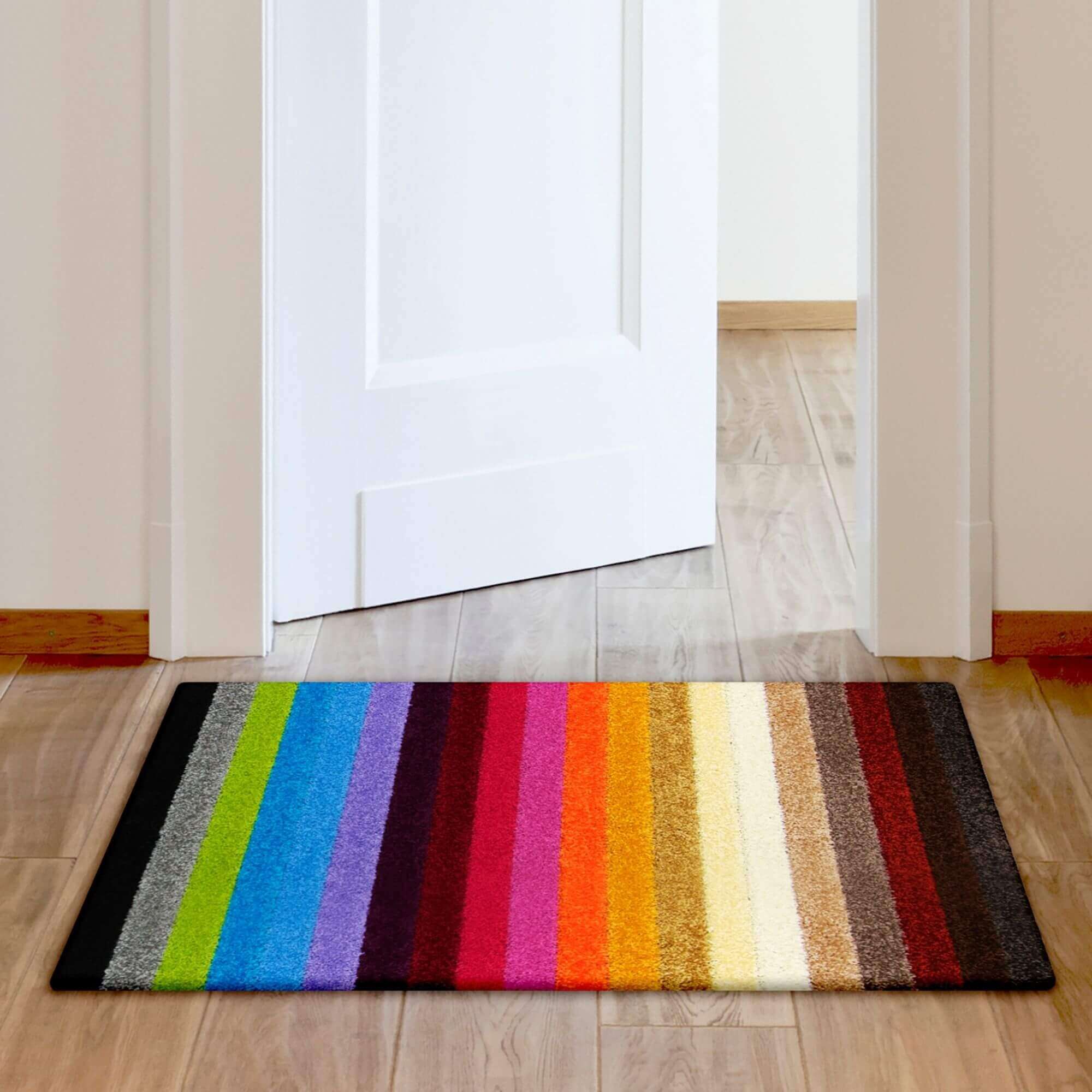 Alya Striped Multicolour Rug