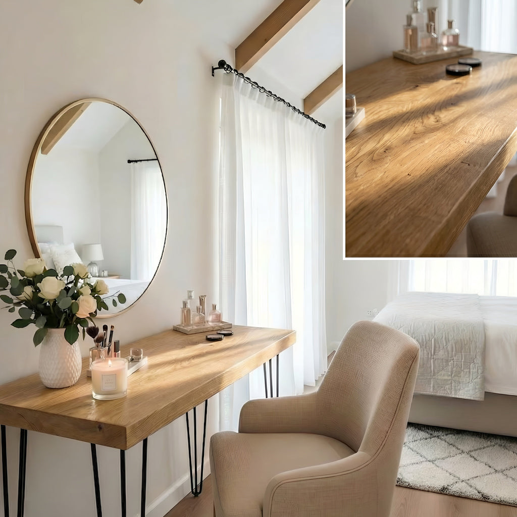 LARIA Oak Makeup / Dressing Table