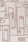 Loft Abstract Beige Jute Cream Contemporary Rug