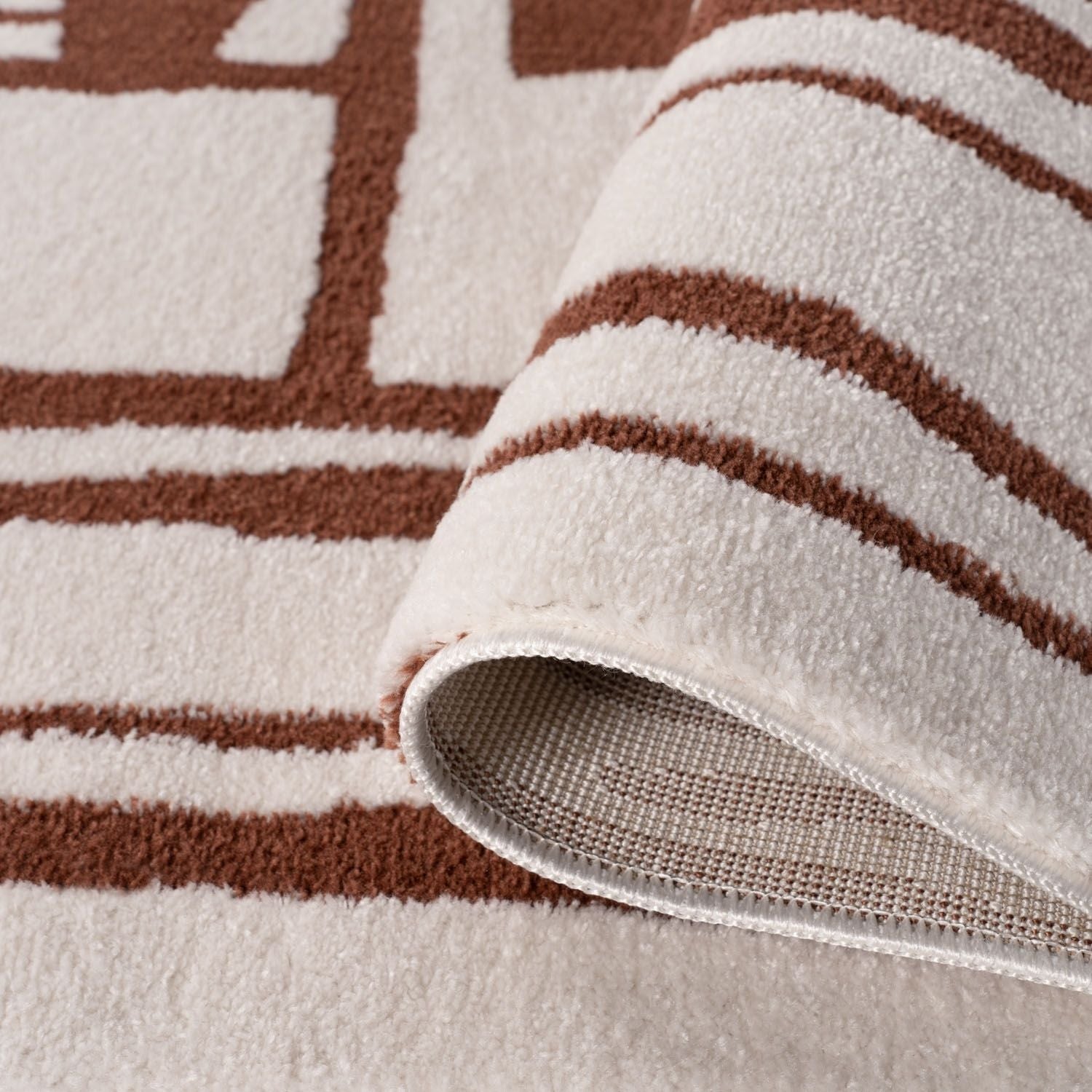 Loft Abstract Terra Cream Modern Rug