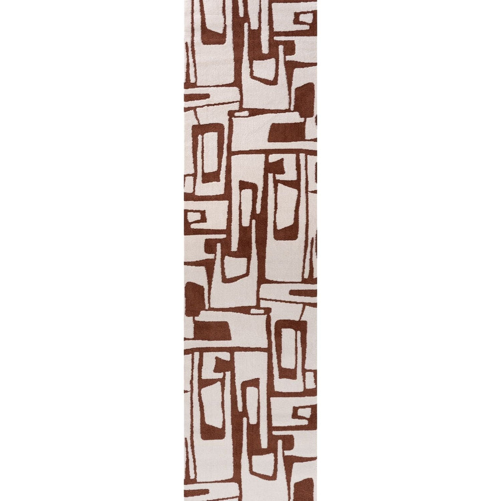 Loft Abstract Terra Cream Modern Rug