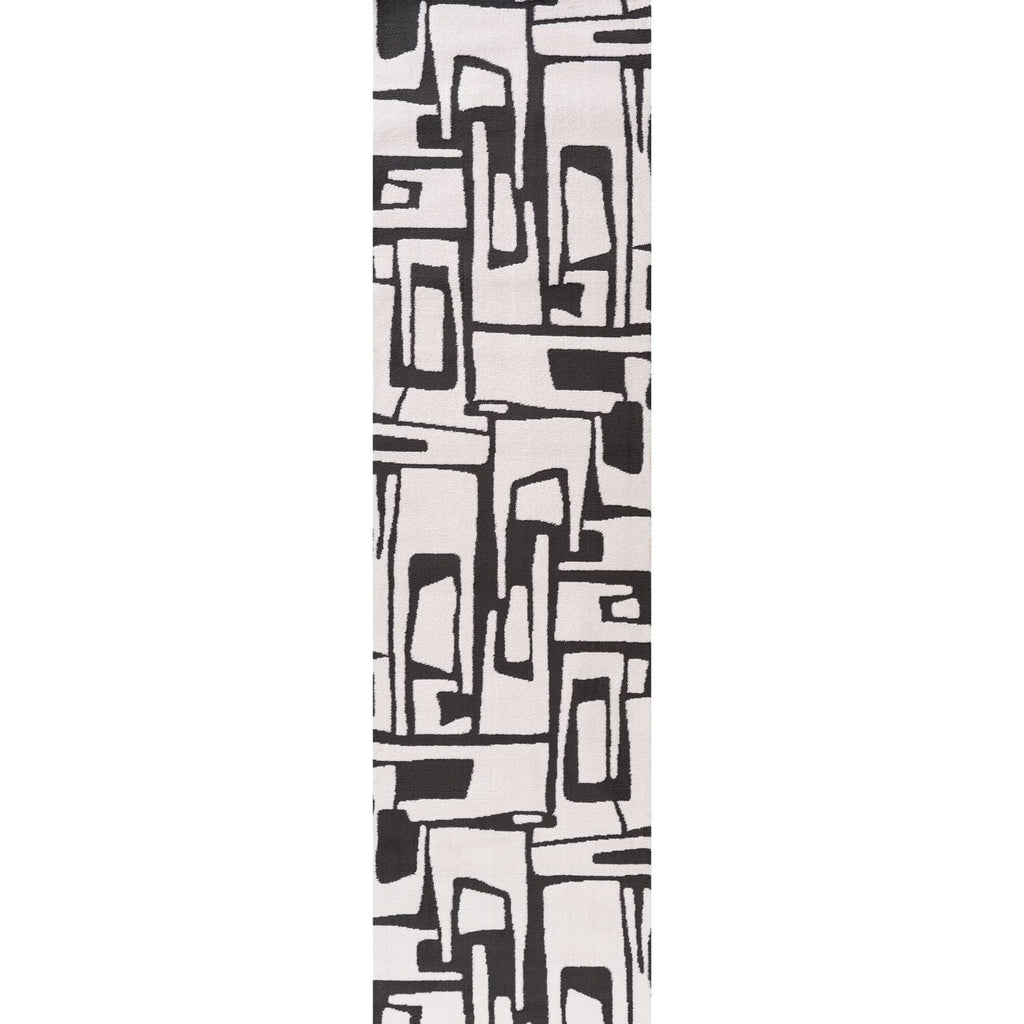 Loft Abstract Dark Grey Rug