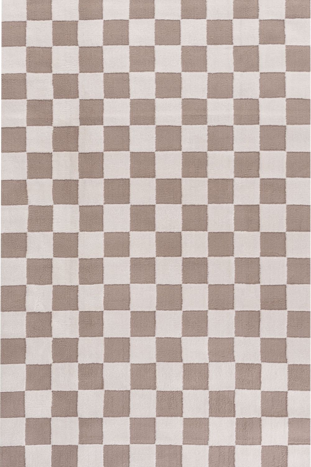 Loft Checkerboard Beige Cream Contemporary Rug