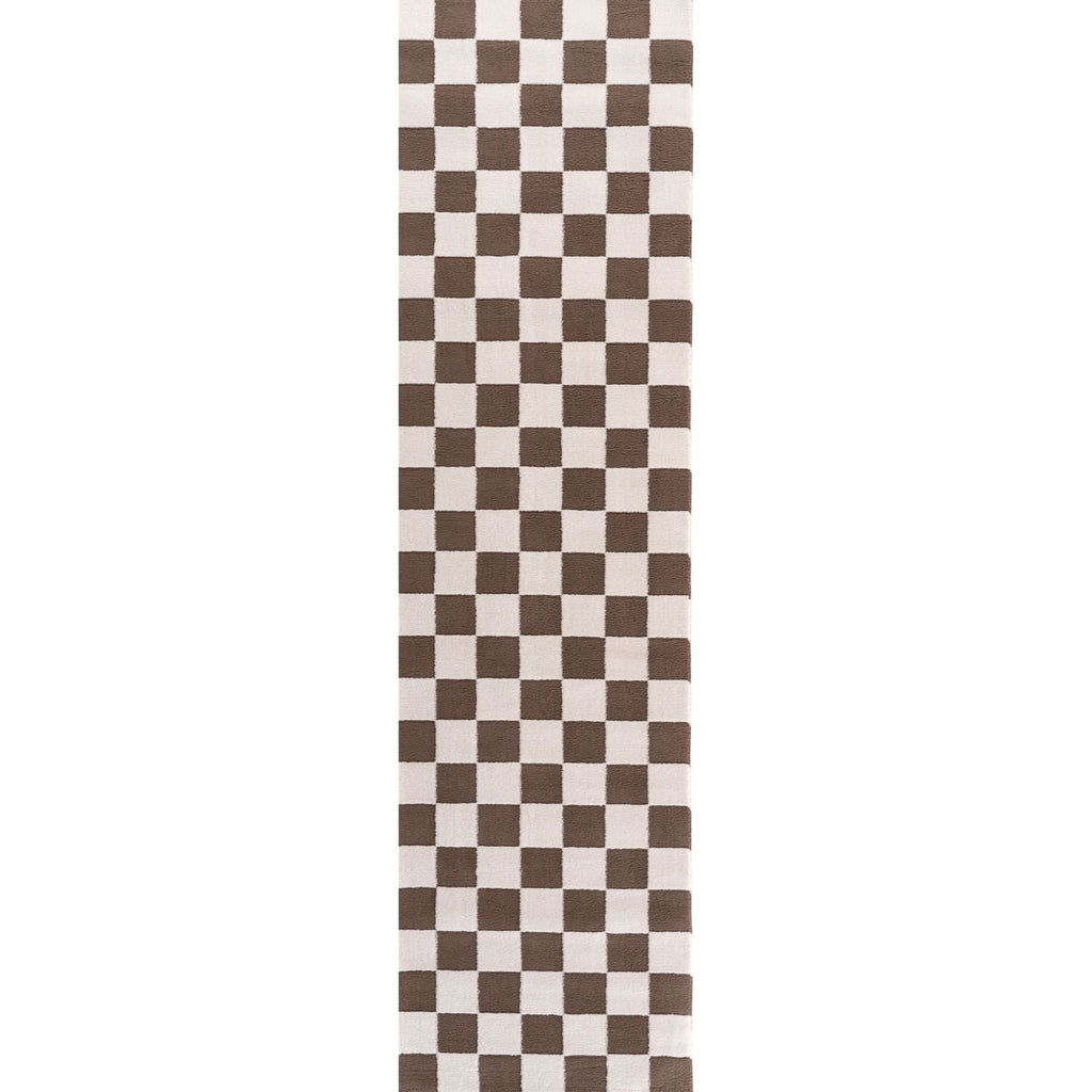 Loft Checkerboard Brown Rug