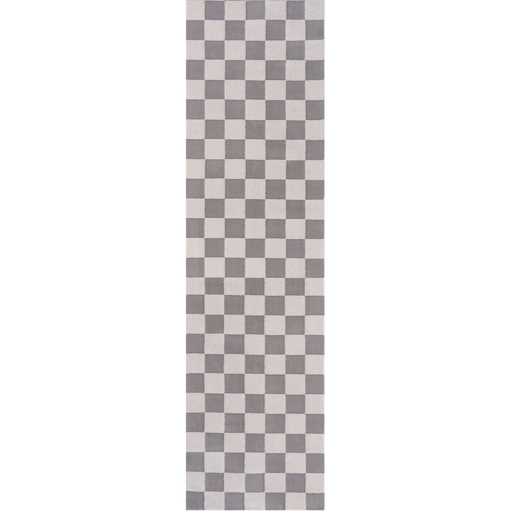 Loft Checkerboard Grey Rug