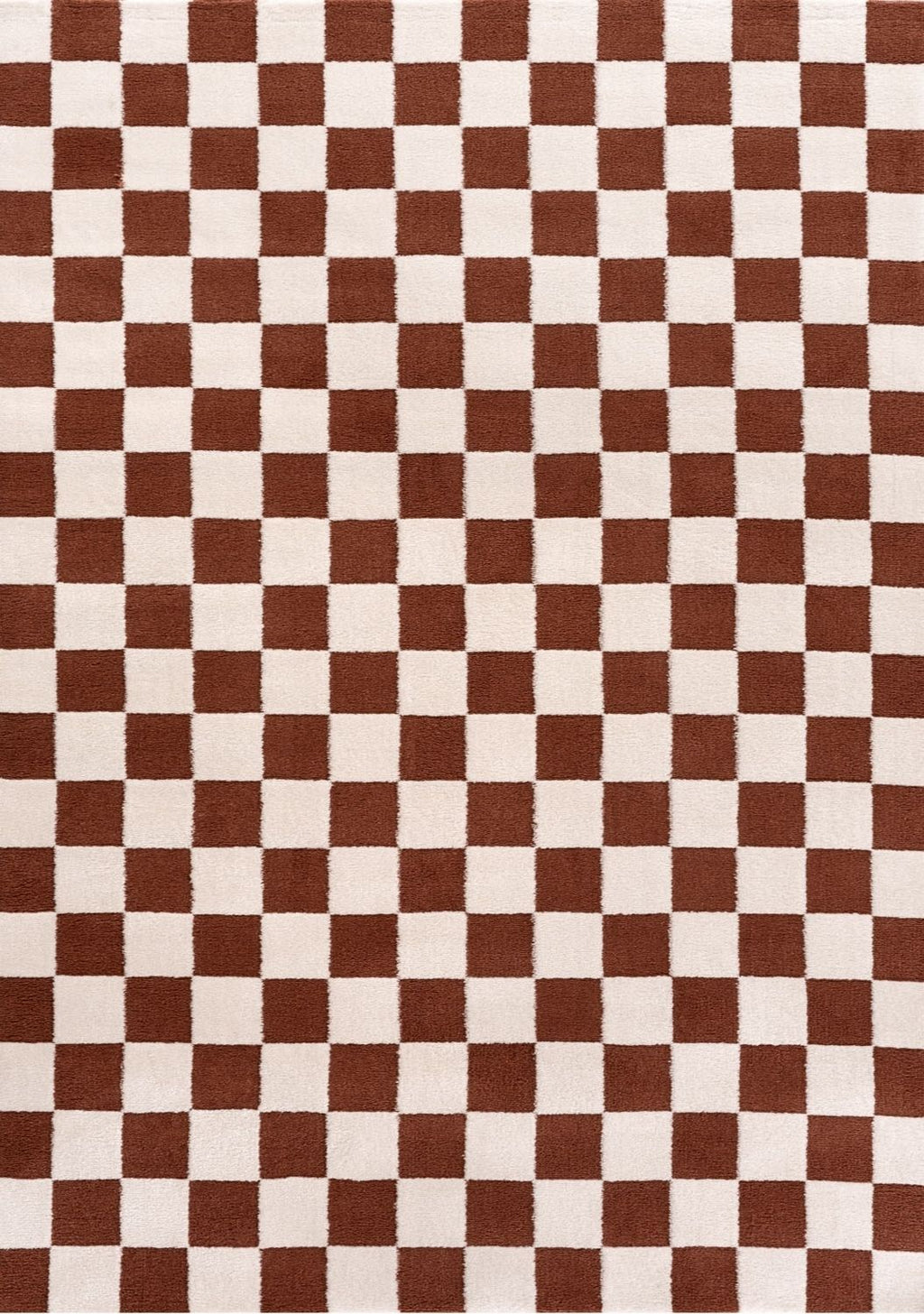 Loft Checkerboard Terra Cream Contemporary Rug