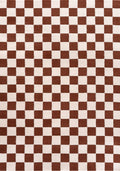Loft Checkerboard Terra Cream Contemporary Rug