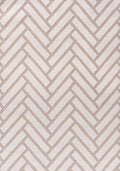 Loft Chevron Beige Cream Contemporary Rug