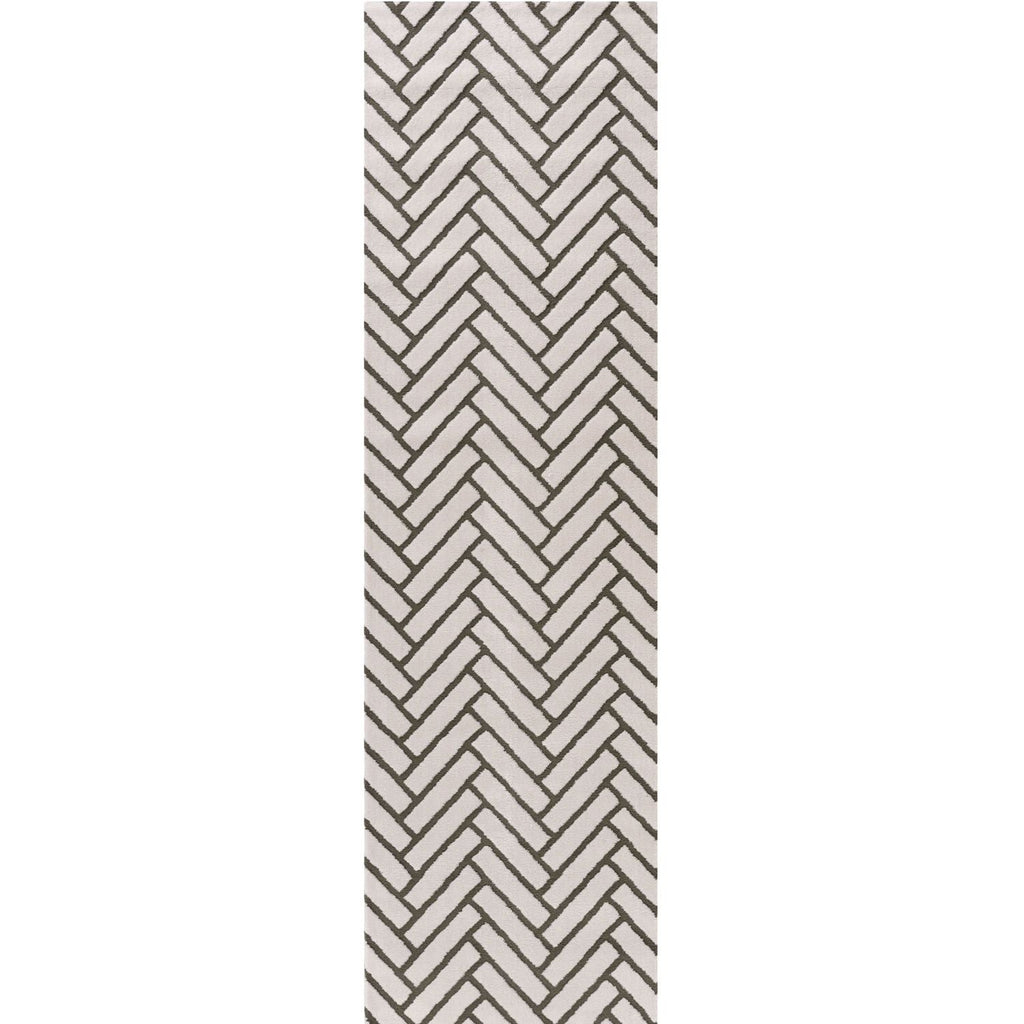 Loft Chevron Green Rug
