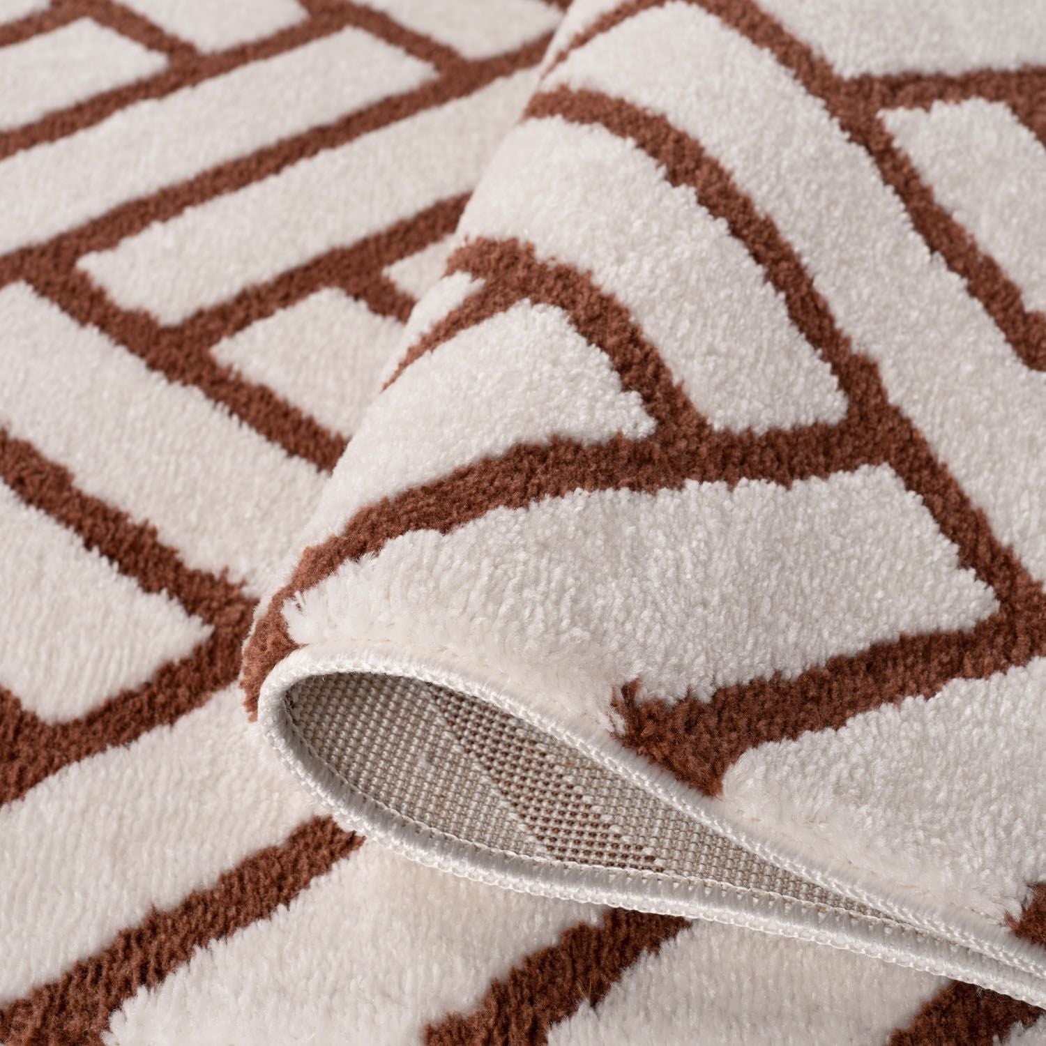 Loft Chevron Terra Cream Modern Rug