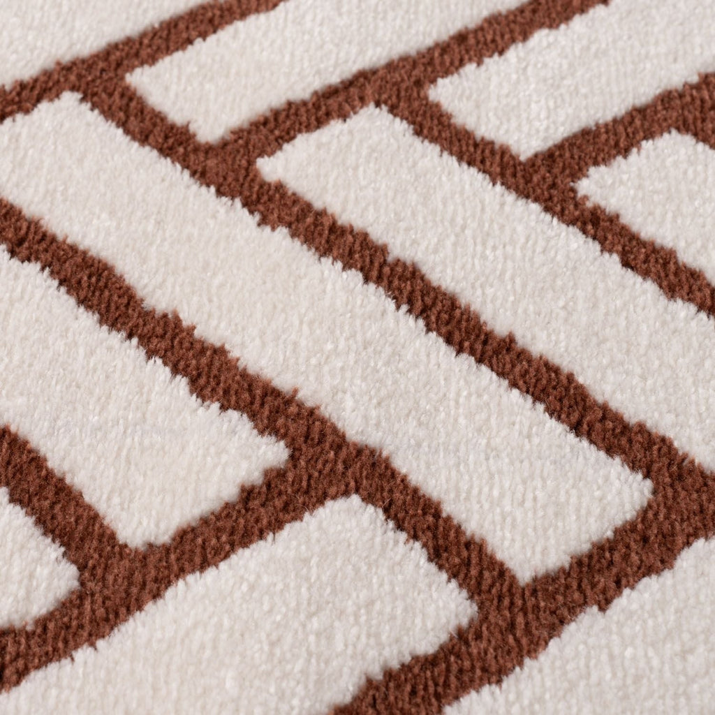 Loft Chevron Terra Cream Modern Rug
