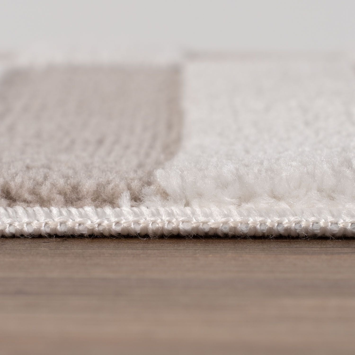 Loft Striped Beige Cream Modern Rug
