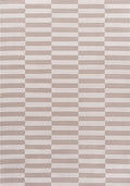 Loft Striped Beige Cream Modern Rug