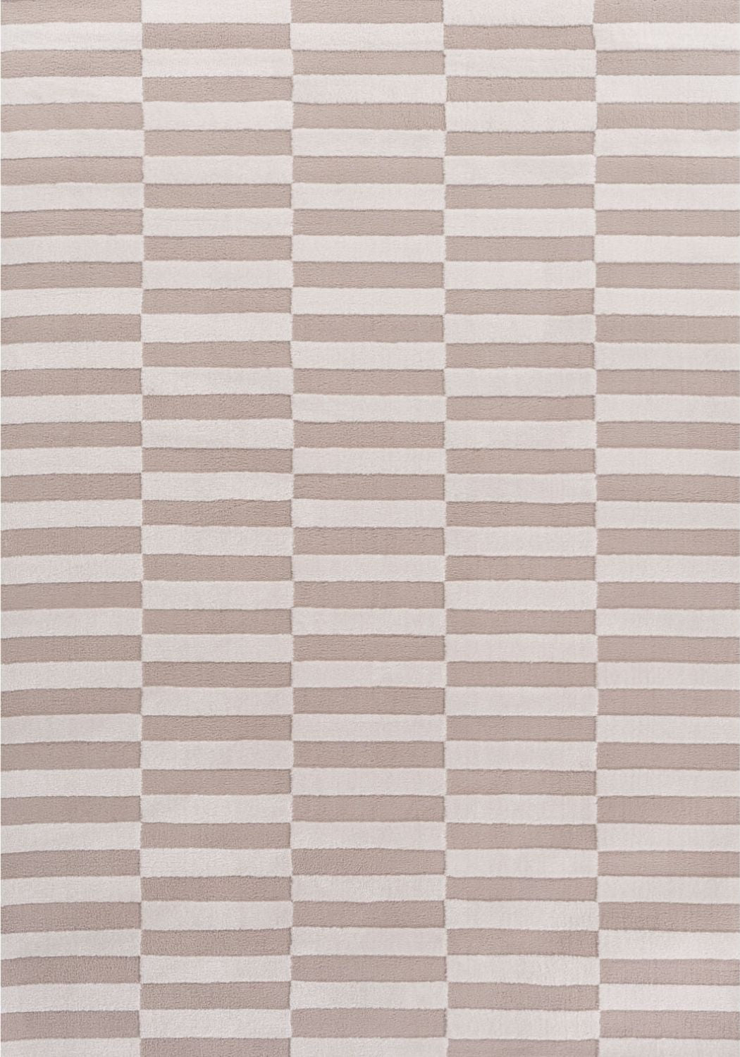 Loft Striped Beige Cream Modern Rug