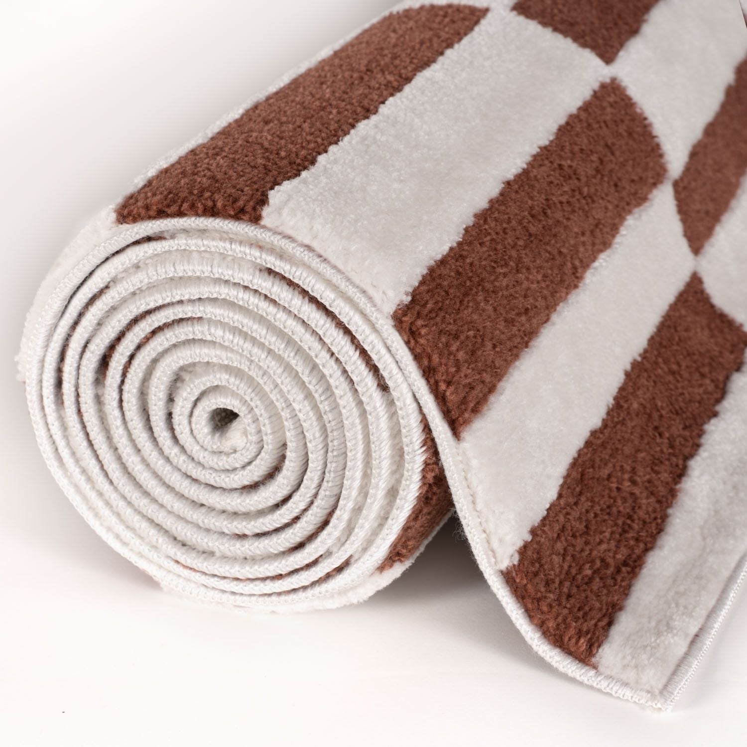 Loft Striped Terra Cream Contemporary Rug