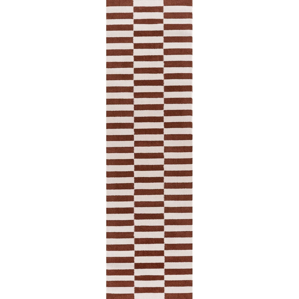 Loft Striped Terra Cream Contemporary Rug