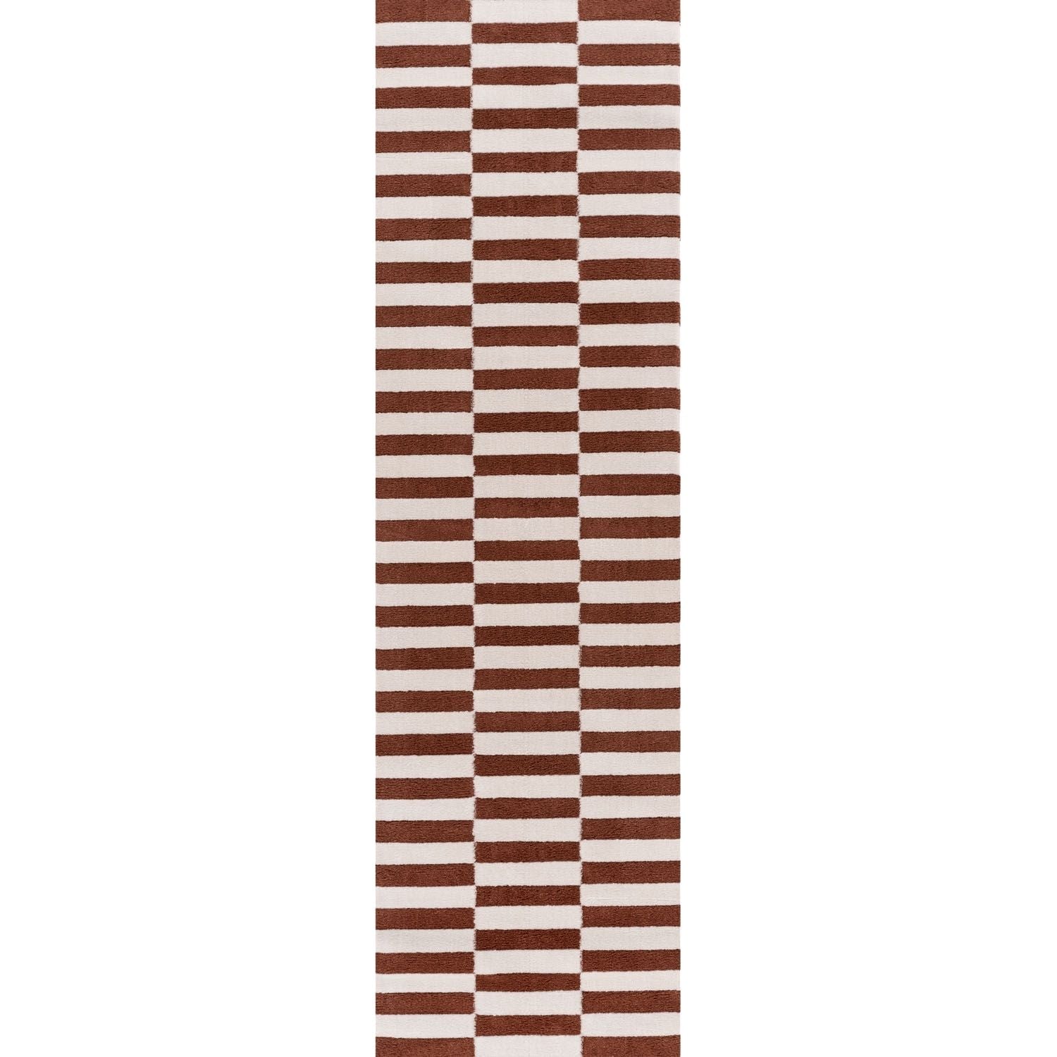 Loft Striped Terra Cream Contemporary Rug