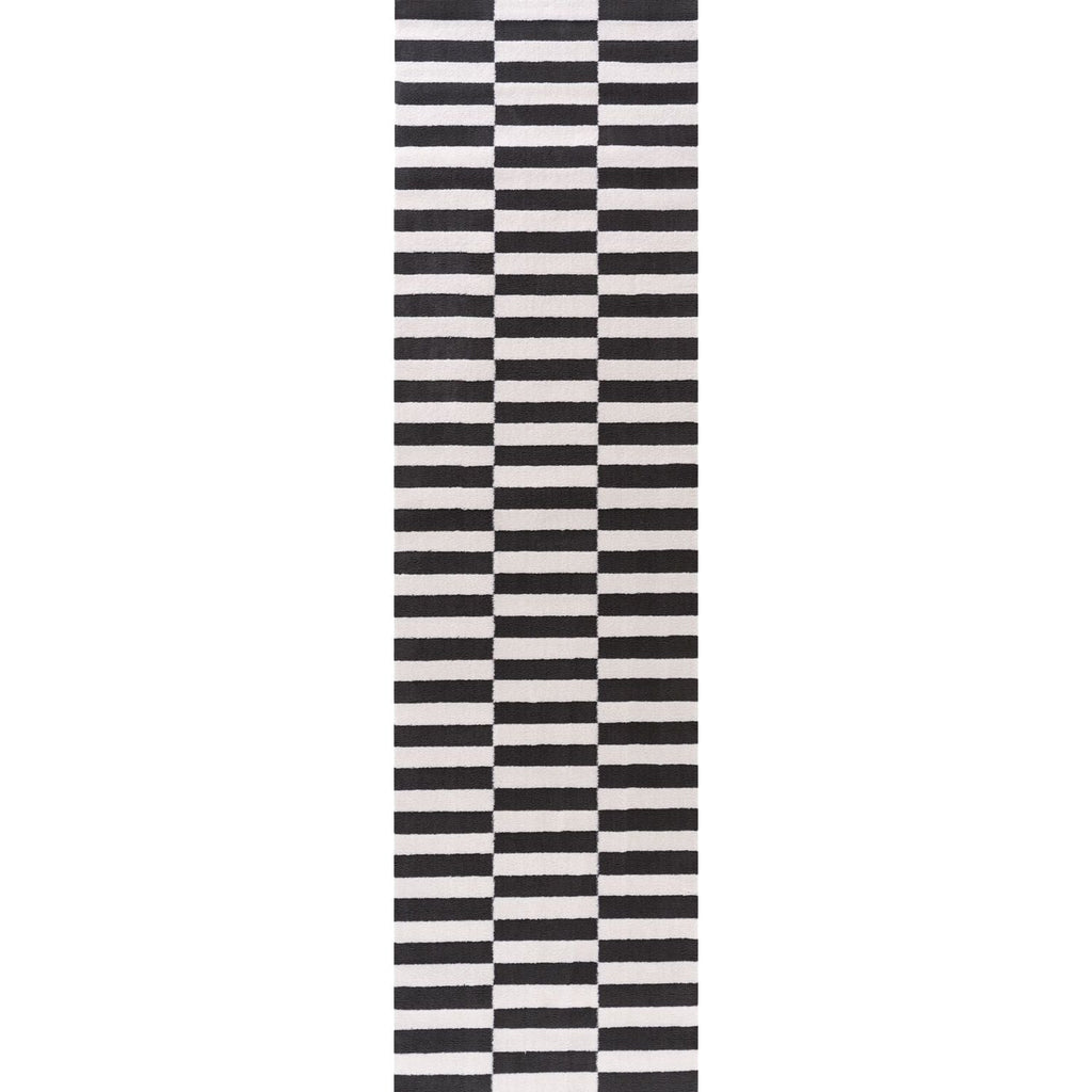 Loft Striped Dark Grey Rug