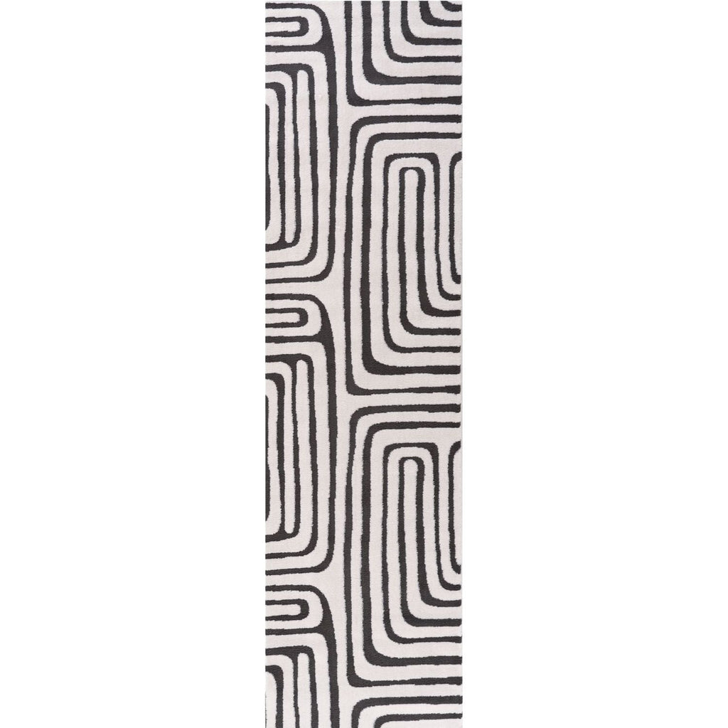 Loft Geometric Dark Grey Rug