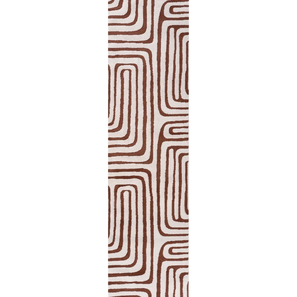 Loft Geometric Terra Polyester Copper Rug