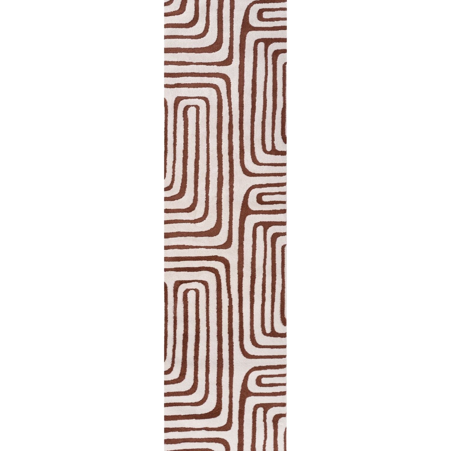 Loft Geometric Terra Polyester Copper Rug