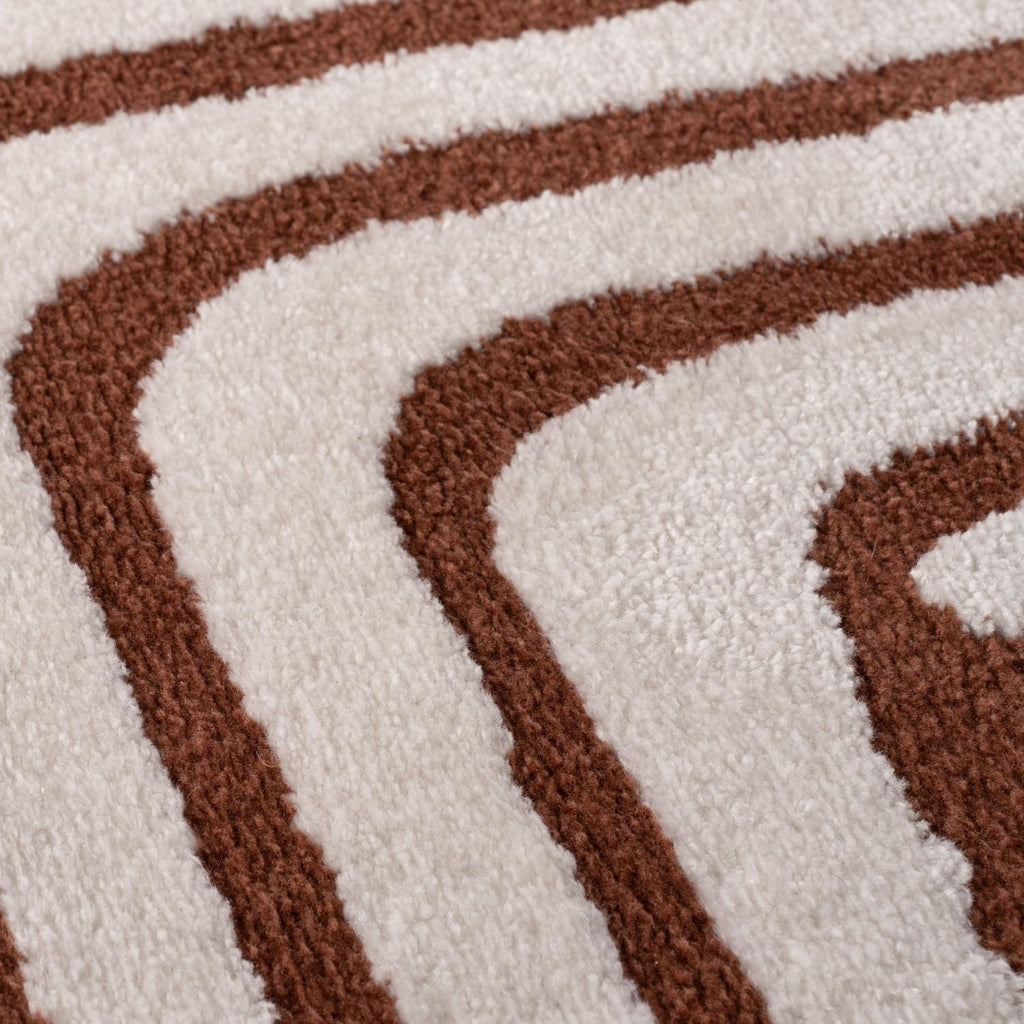 Loft Geometric Terra Polyester Copper Rug