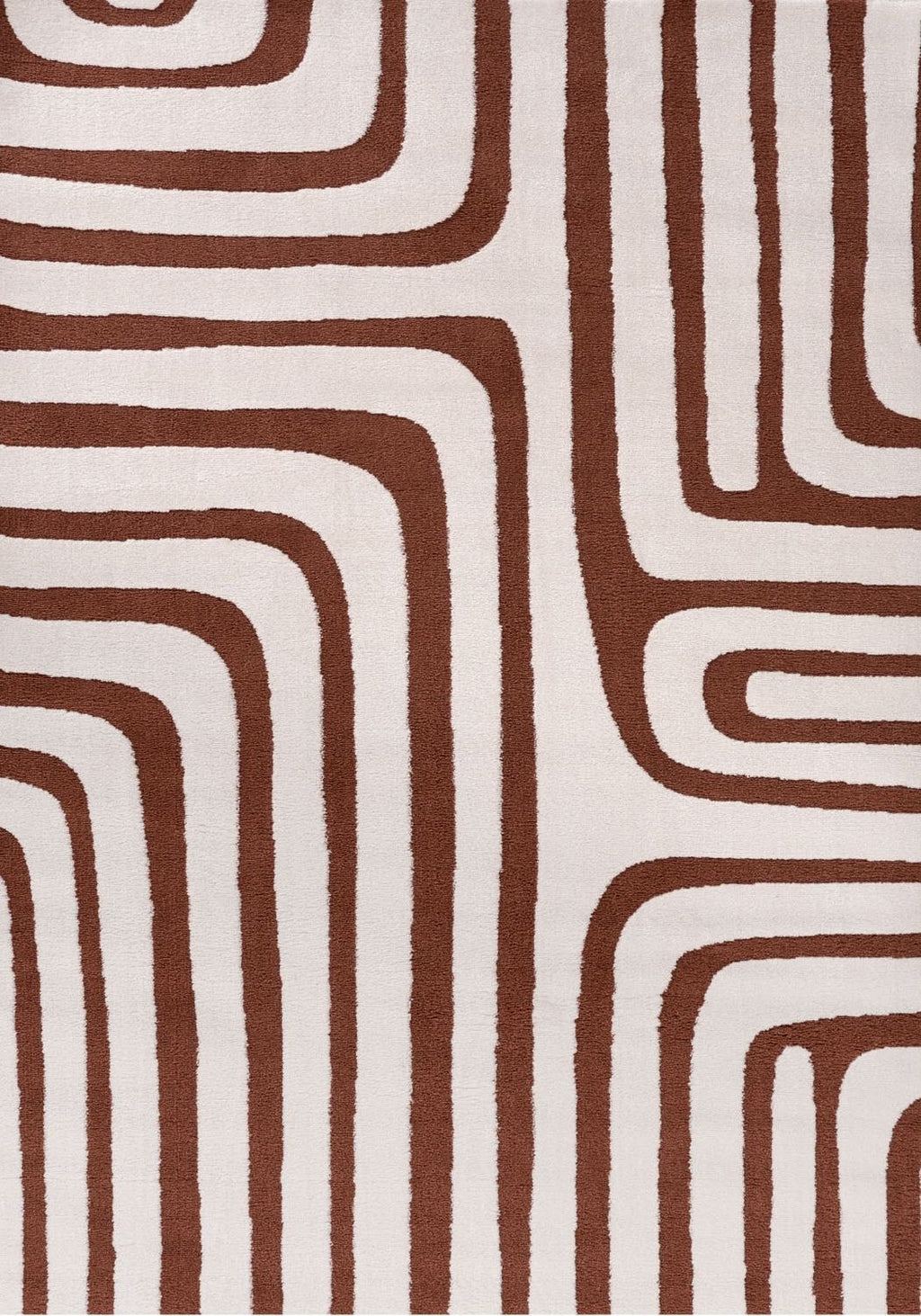 Loft Geometric Terra Polyester Copper Rug