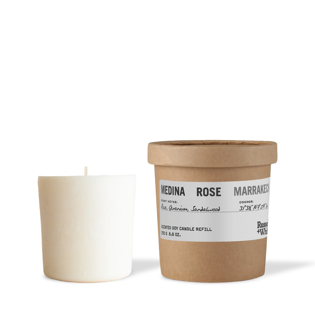 Medina Rose 250g Scented Soy Candle Refill