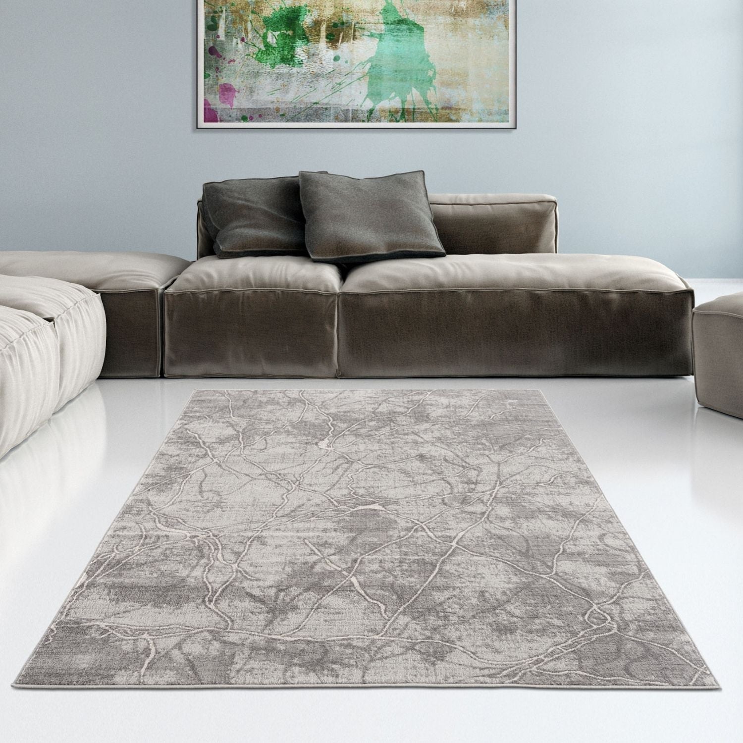 Montana Modern Dark Grey Rug