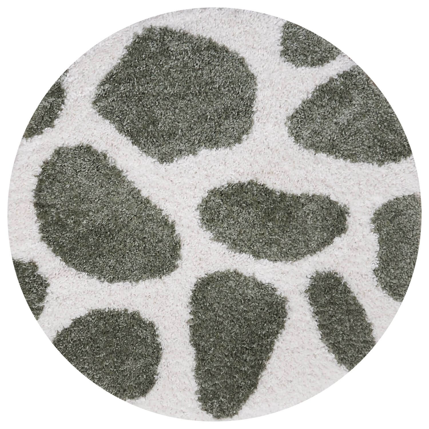 Moodi Shaggy Green Erosan Rug