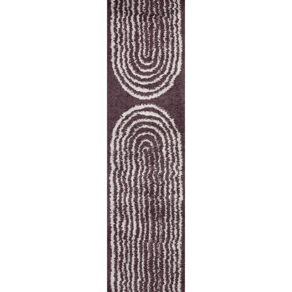 Moodi Shaggy Purple Velvetine Rug