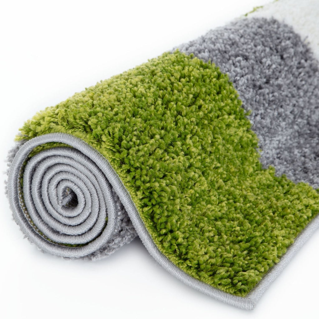 Myshaggy Geometric Green Rug