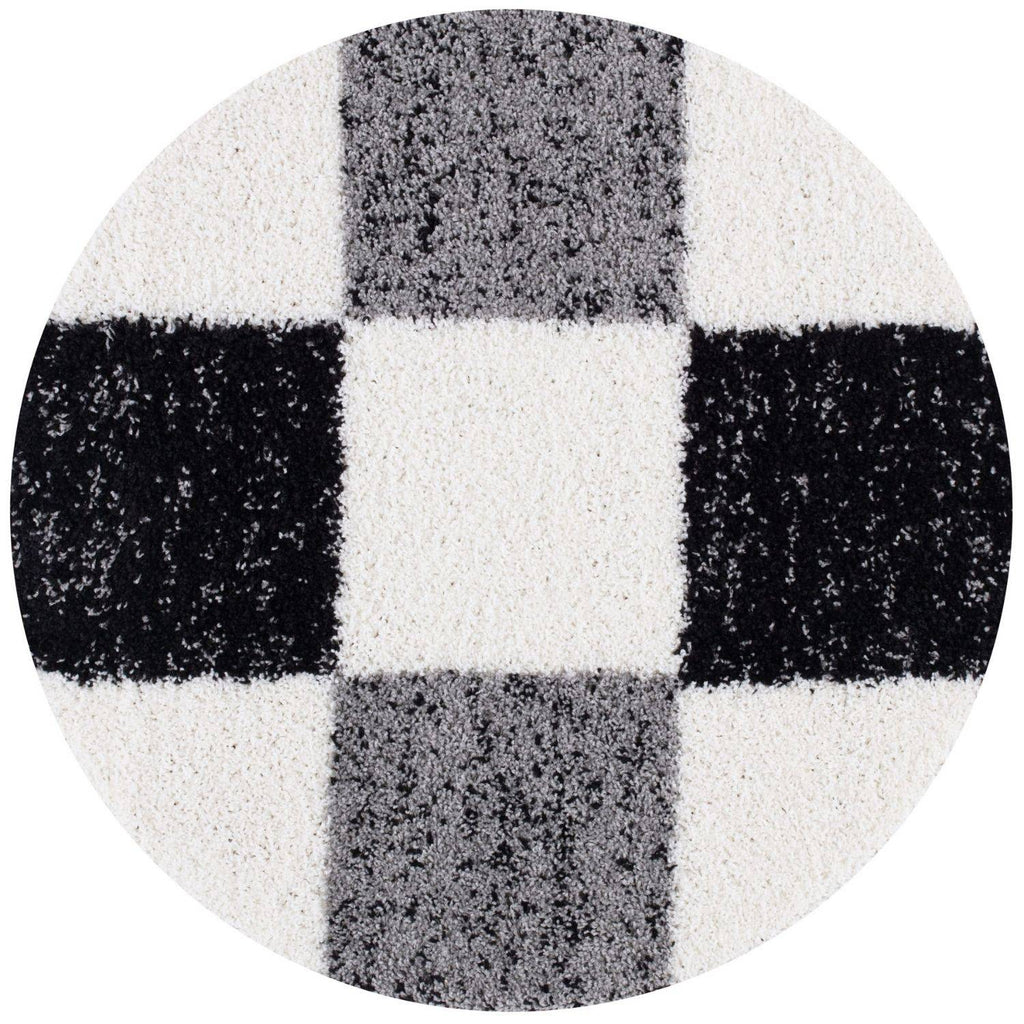 Myshaggy Geometric Grey Rug