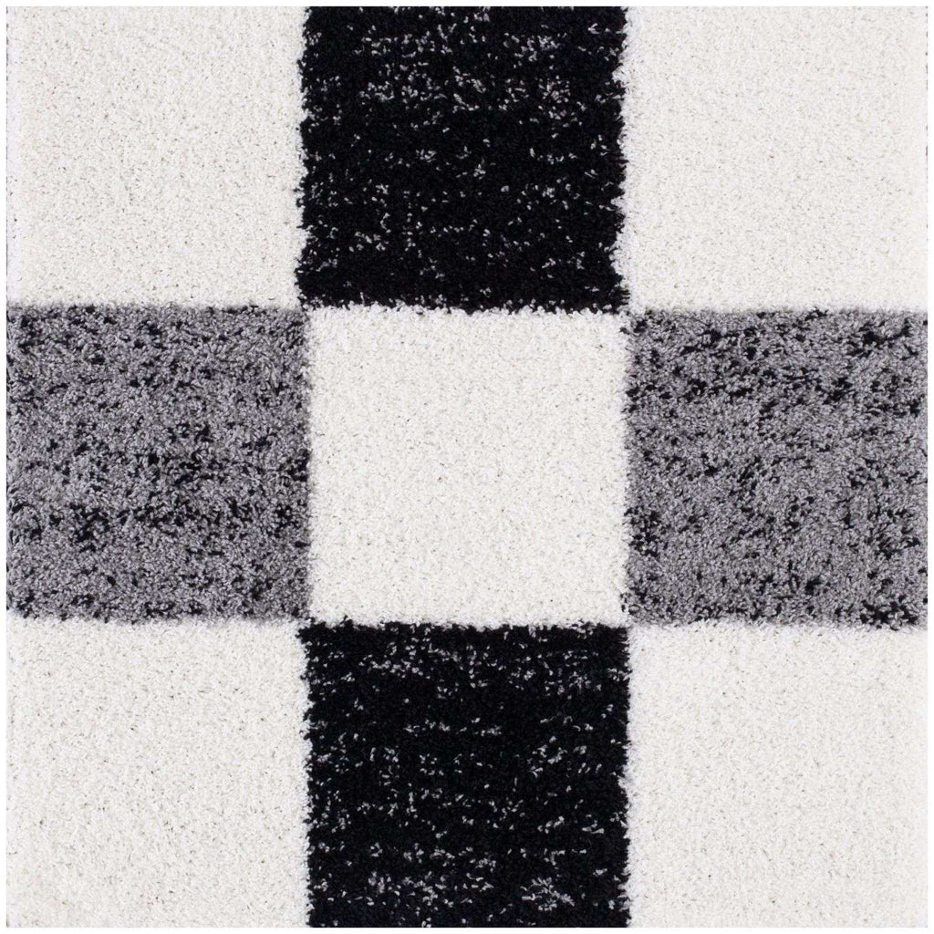 Myshaggy Geometric Grey Rug