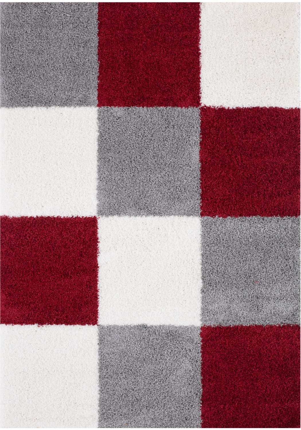 Myshaggy Geometric Red Contemporary Rug