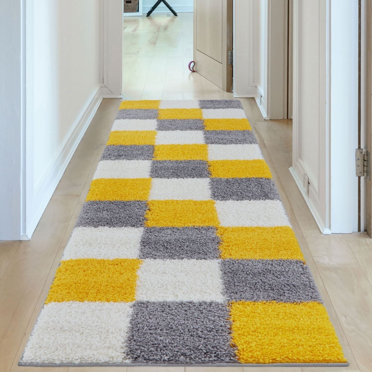 Myshaggy Geometric Yellow Natural Contemporary Rug