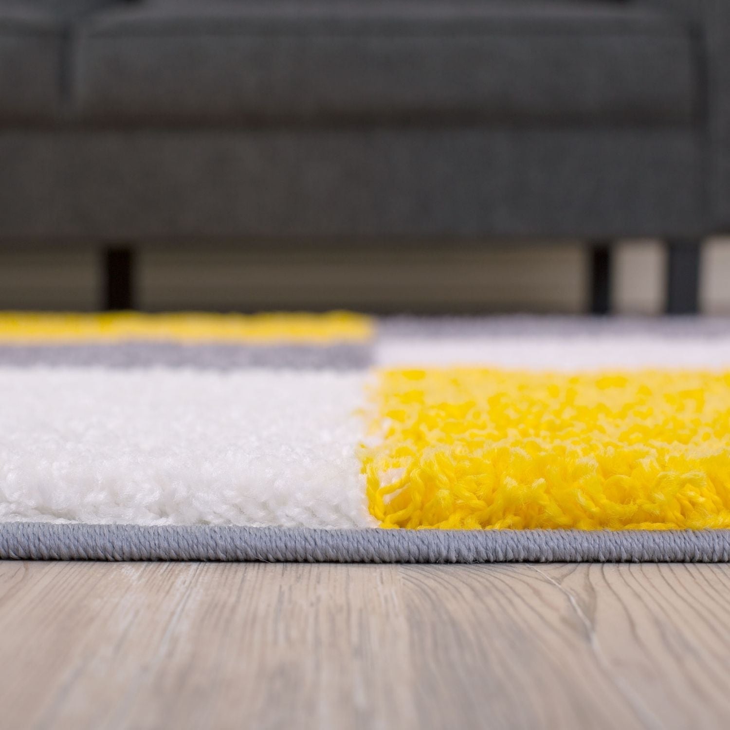 Myshaggy Geometric Yellow Natural Contemporary Rug