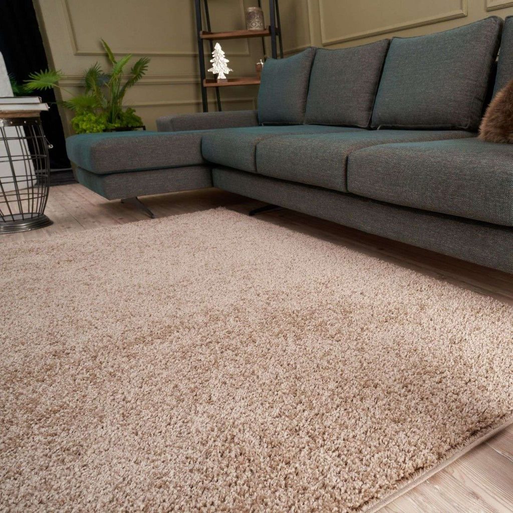 Myshaggy Solid Beige Modern Rug