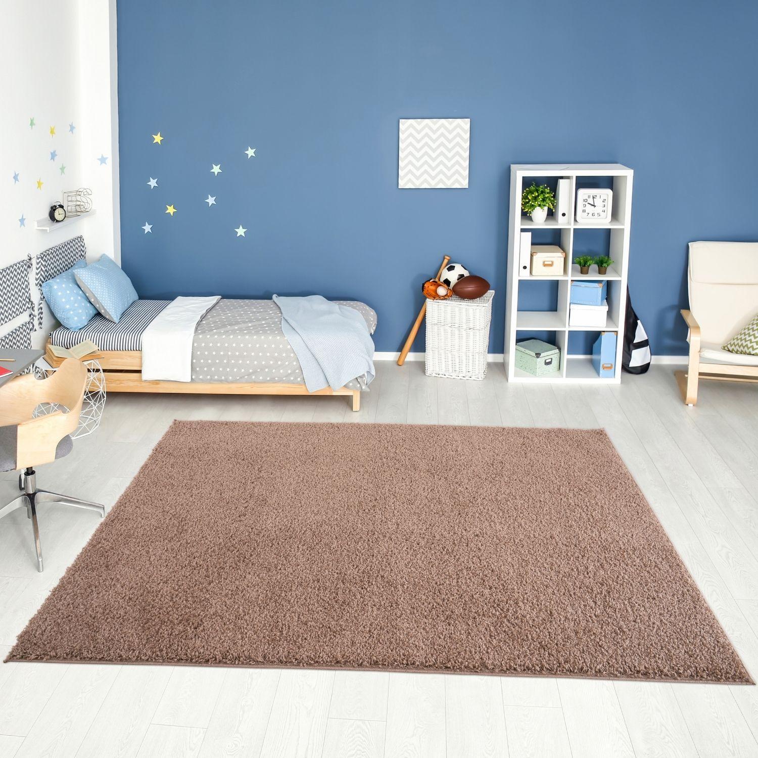 Myshaggy Solid Beige Modern Rug