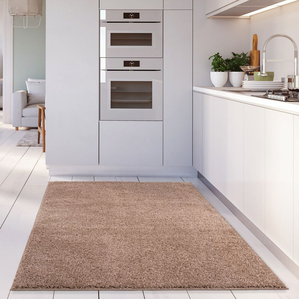 Myshaggy Solid Beige Modern Rug