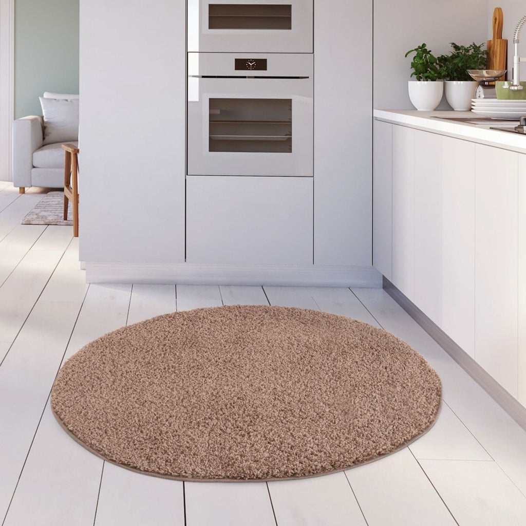 Myshaggy Solid Beige Modern Rug