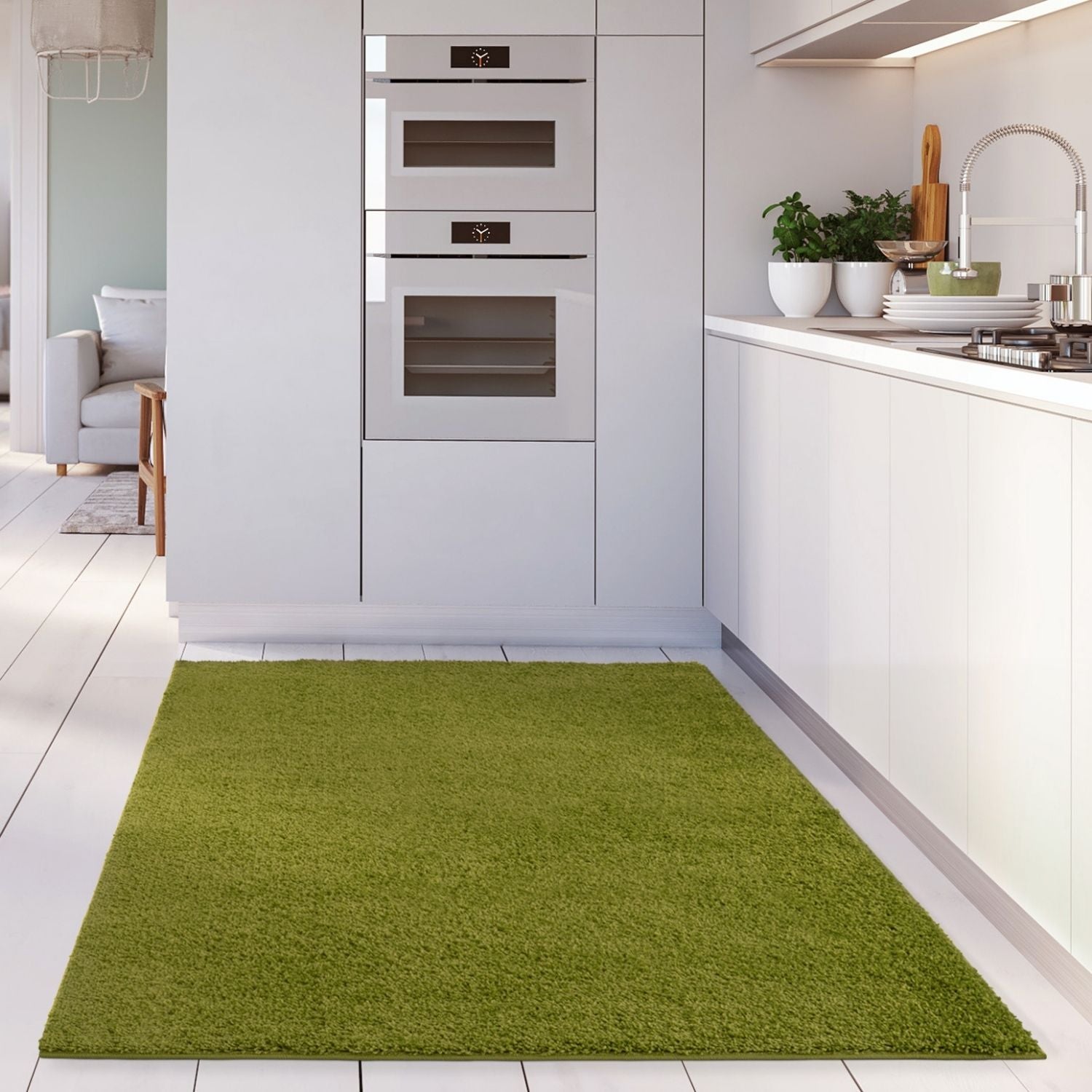 Myshaggy Solid Green Rug