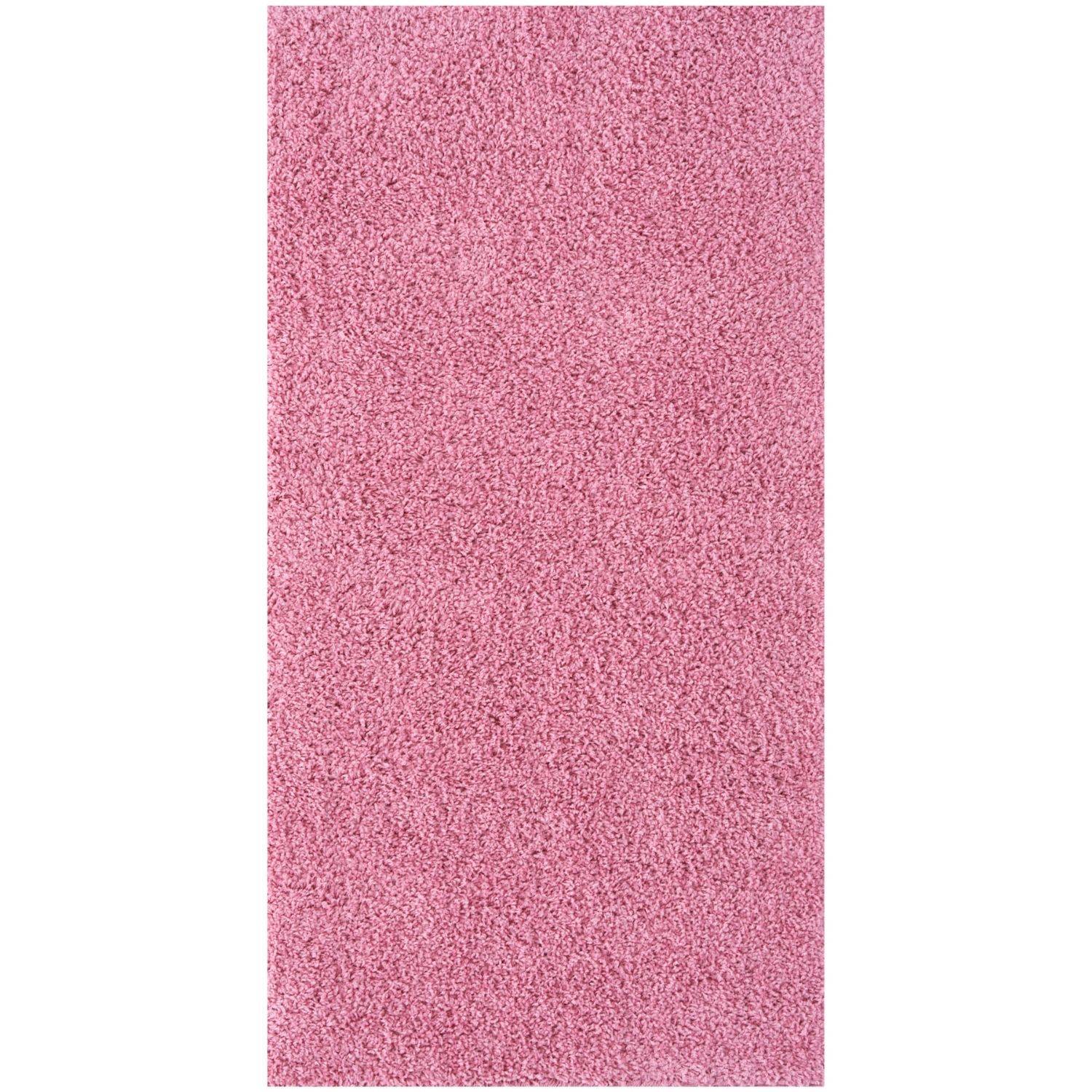 Myshaggy Solid Pink Rug