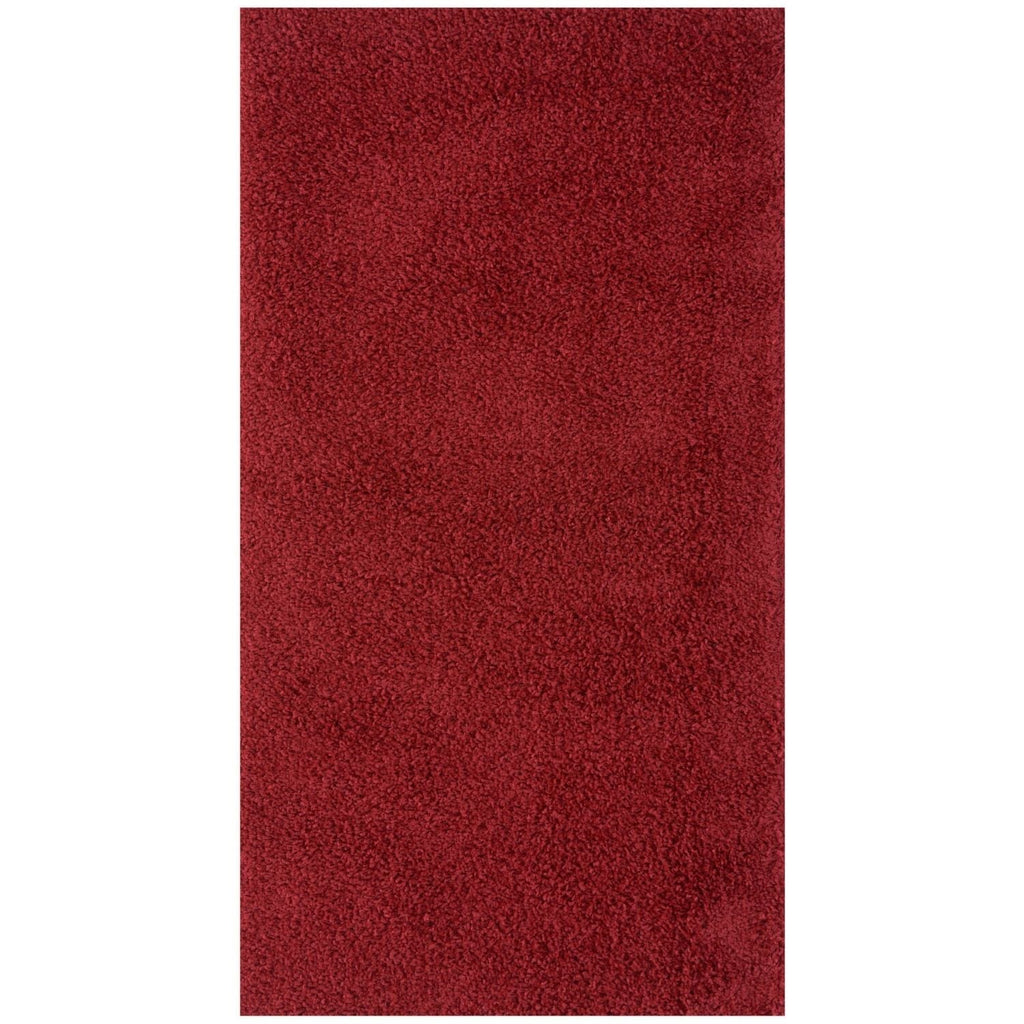 Myshaggy Solid Red Gold Contemporary Rug