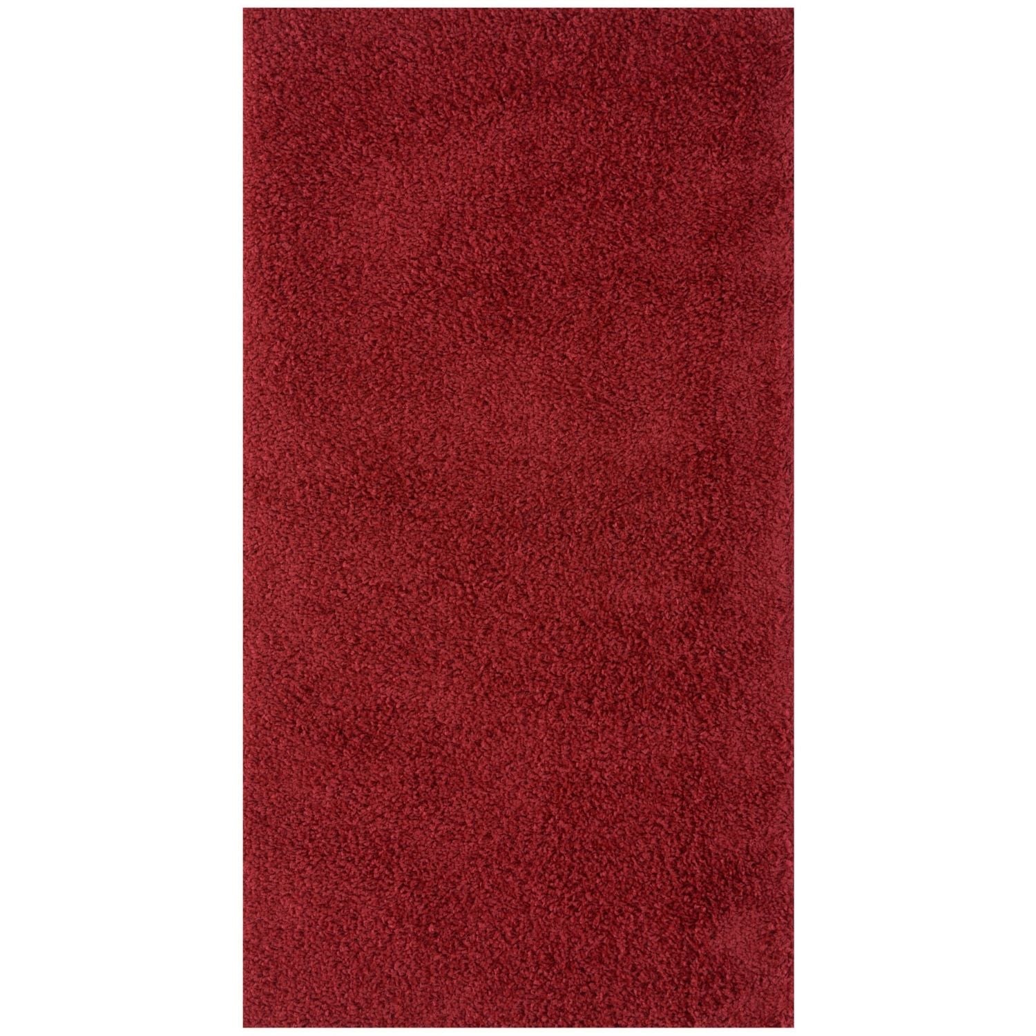 Myshaggy Solid Red Gold Contemporary Rug