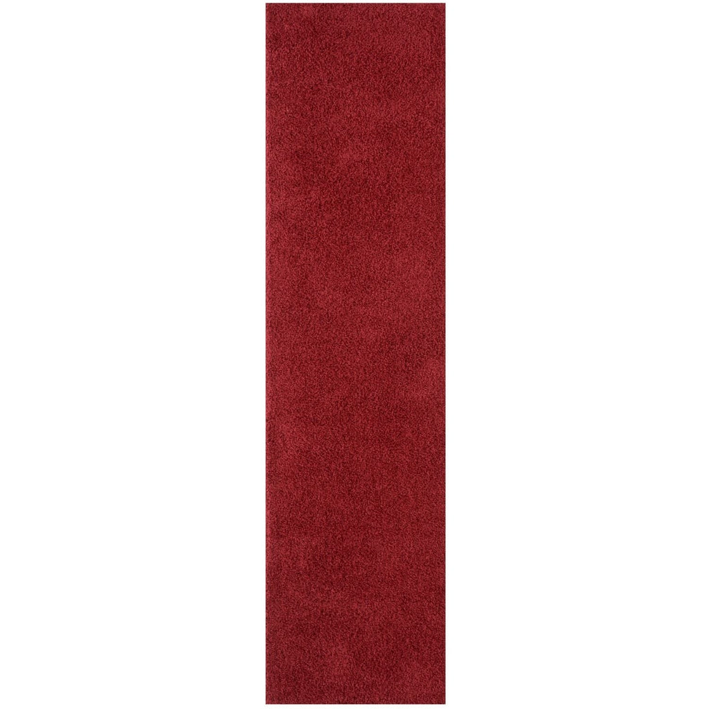 Myshaggy Solid Red Gold Contemporary Rug