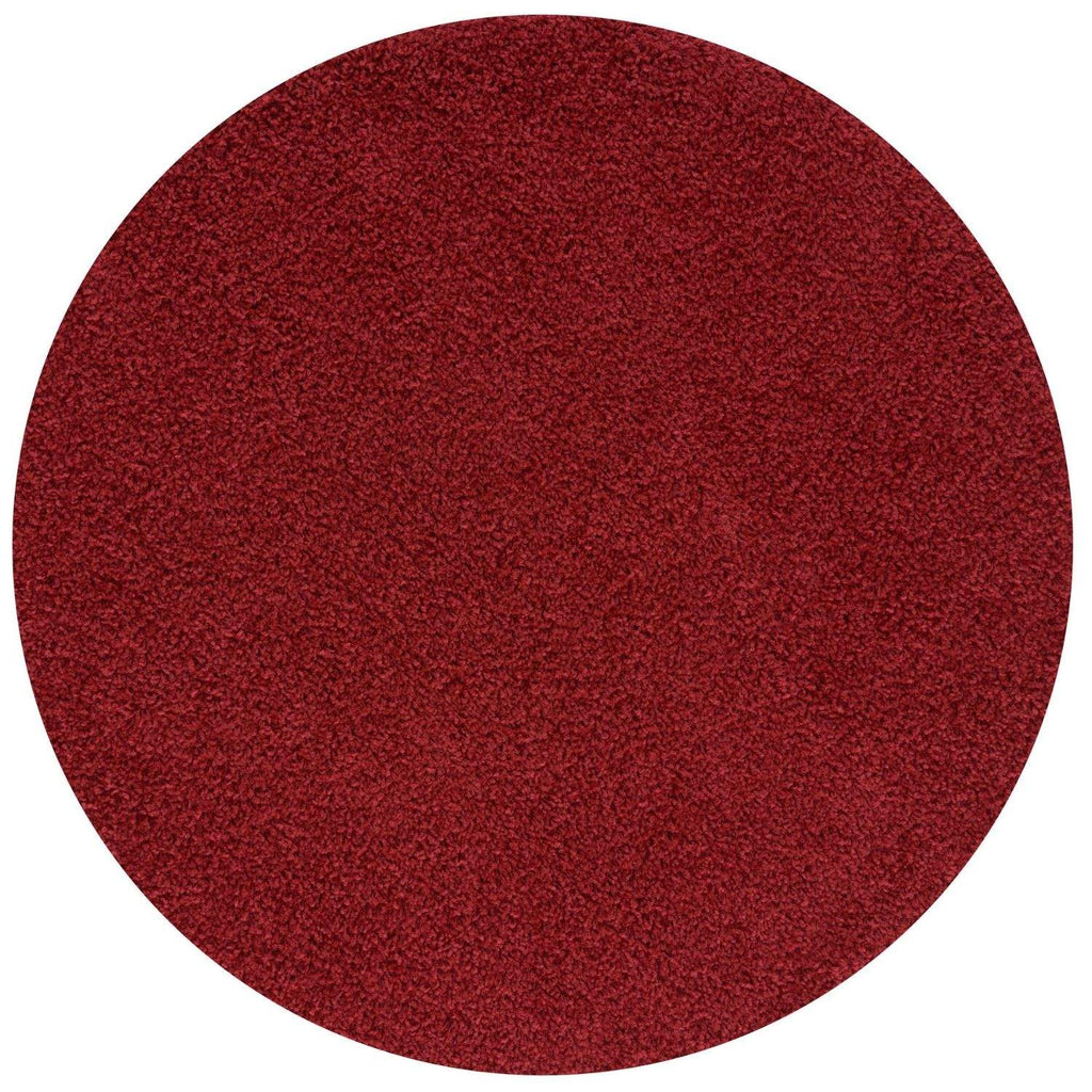 Myshaggy Solid Red Gold Contemporary Rug